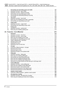 Audi A7 4K from 2018 servicing 7 speed dual clutch gearbox repair manual eBook