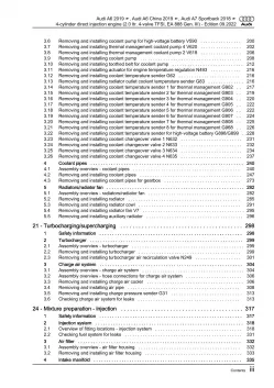 Audi A7 4K from 2018 petrol engines 2.0l 190-367 hp repair workshop manual eBook