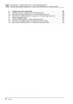 Audi A7 4K from 2018 petrol engines 2.0l 190-367 hp repair workshop manual eBook