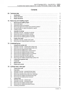 Audi A7 4K from 2018 petrol engines 4.0l 600-630 hp repair workshop manual eBook