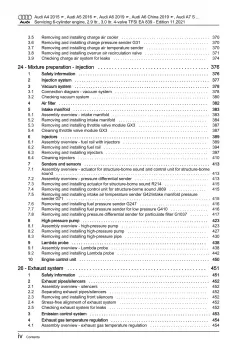 Audi A7 4K from 2018 servicing petrol engines 340-462 hp repair manual eBook