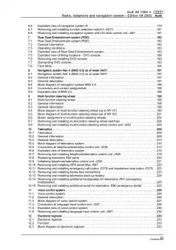 Audi A8 type 4D 1994-2002 communication radio navigation repair manual eBook