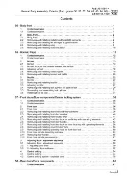 Audi A8 4D 1994-2002 general body repairs exterior guide workshop manual eBook