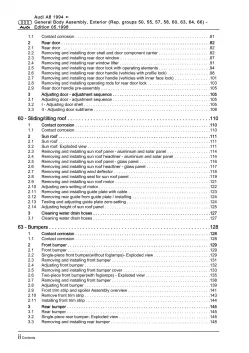 Audi A8 4D 1994-2002 general body repairs exterior guide workshop manual eBook