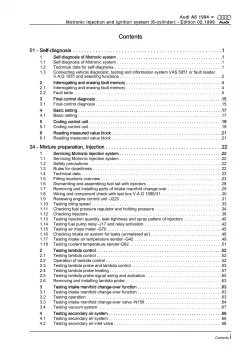 Audi A8 4D (94-02) motronic injection ignition system 193 hp repair manual eBook