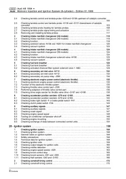 Audi A8 4D (94-02) 8-cyl. motronic injection ignition system repair manual eBook