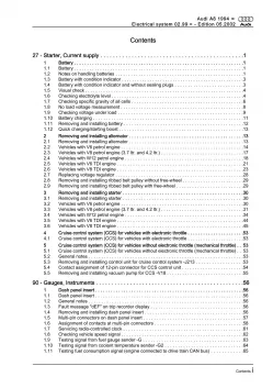 Audi A8 type 4D 1999-2002 electrical system repair workshop manual eBook