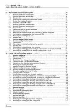 Audi A8 type 4D 1999-2002 electrical system repair workshop manual eBook
