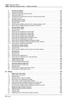 Audi A8 type 4D 1999-2002 electrical system repair workshop manual eBook