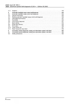 Audi A8 type 4D 1999-2002 electrical system self-diagnosis repair manual eBook