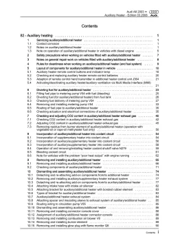 Audi A8 4E 2002-2010 auxiliary supplementary heater repair workshop manual eBook