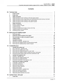 Audi A8 type 4E 2002-2010 6-cyl. petrol engines 209-231 hp repair manual eBook