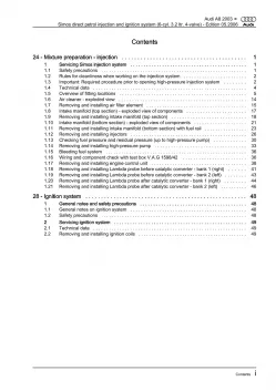 Audi A8 4E 2002-2010 simos injection ignition system 3.2l repair manual eBook