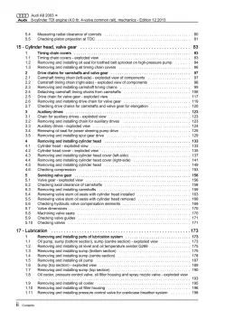 Audi A8 4E 2002-2010 diesel engine mechanics 4.0l 275 hp repair manual eBook