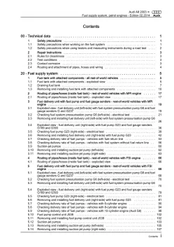 Audi A8 type 4E 2002-2010 fuel supply system petrol engines repair manual eBook