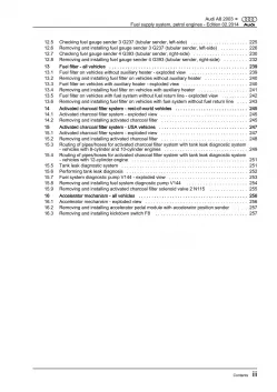 Audi A8 type 4E 2002-2010 fuel supply system petrol engines repair manual eBook