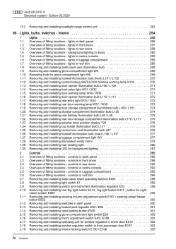 Audi A8 type 4H 2010-2017 electrical system repair workshop manual eBook