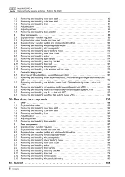 Audi A8 4H 2010-2017 general body repairs exterior guide workshop manual eBook