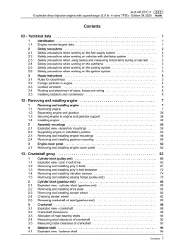 Audi A8 4H 2010-2017 petrol engines 3.0l 290-333 hp repair workshop manual eBook