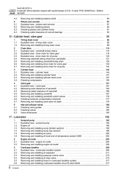 Audi A8 4H 2010-2017 3.0l petrol engines 290-333 hp repair workshop manual eBook