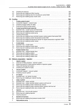 Audi A8 4H 2010-2017 8-cyl. petrol engines 371 hp repair workshop manual eBook