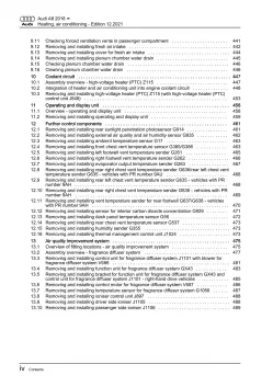Audi A8 4N (17-21) heating air conditioning system repair workshop manual eBook