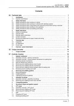 Audi A8 4N 2017-2021 8 speed automatic gearbox 0D6 repair workshop manual eBook