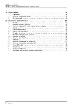 Audi A8 4N 2017-2021 8 speed automatic gearbox 0D6 repair workshop manual eBook