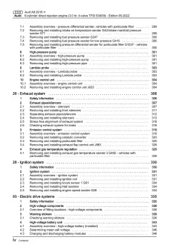 Audi A8 type 4N 2017-2021 petrol engines 340-462 hp repair workshop manual eBook