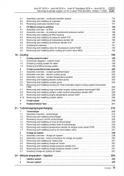 Audi A8 4N 2017-2021 servicing petrol engines 460-630 hp repair manual eBook