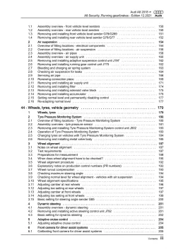 Audi A8 4N 2017-2021 security running gear steering brake repair manual eBook