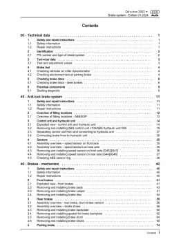 Audi Q4 e-tron type F4 from 2021 brake systems repair workshop manual eBook pdf