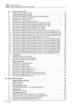 Audi e-tron GT type F8 from 2020 electric drive 0EG repair workshop manual eBook