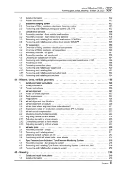Audi Q8 e-tron type GE 2018-2022 running gear axles steering repair manual eBook