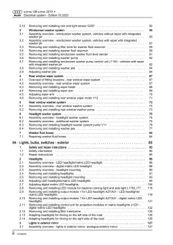 Audi Q8 e-tron type GE 2018-2022 electrical system repair workshop manual eBook