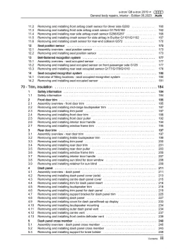 Audi Q8 e-tron GE 2018-2022 general body repairs interior workshop manual eBook