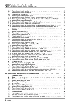 Audi Q8 e-tron GE 2018-2022 general body repairs exterior workshop manual eBook