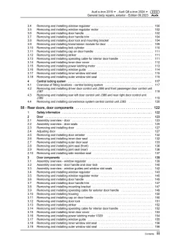 Audi Q8 e-tron GE 2018-2022 general body repairs exterior workshop manual eBook