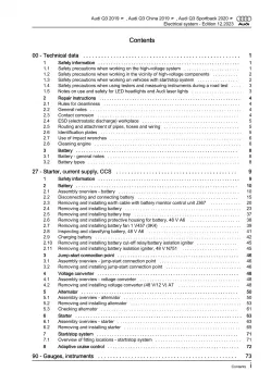 Audi Q3 type F3 from 2018 electrical system repair workshop manual eBook pdf