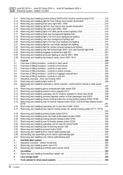 Audi Q3 type F3 from 2018 electrical system repair workshop manual eBook pdf