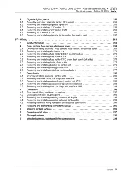 Audi Q3 type F3 from 2018 electrical system repair workshop manual eBook pdf