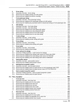 Audi Q3 F3 from 2018 general body repairs interior guide workshop manual eBook