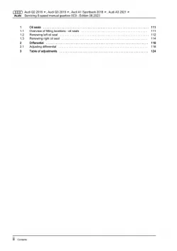 Audi Q3 F3 from 2018 servicing 6 speed manual gearbox 0C9 repair manual eBook