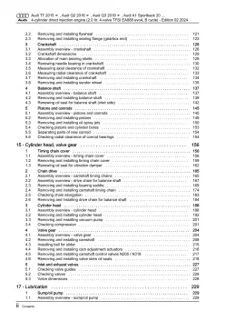 Audi Q3 type F3 from 2018 petrol engines 2.0l 190-207 hp repair manual eBook