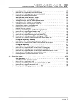 Audi Q3 type F3 from 2018 4-cyl. diesel engines 116-200 hp repair manual eBook