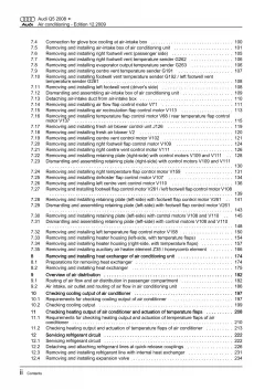 Audi Q5 type 8R 2008-2017 air conditioning system repair workshop manual eBook