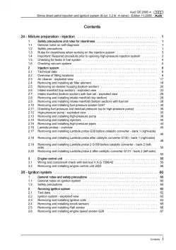 Audi Q5 8R 2008-2017 simos injection ignition system 3.2l repair manual eBook