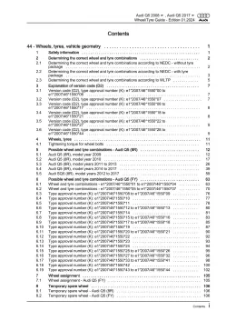 Audi Q5 type FY 2016-2020 wheels and tyres guide repair workshop manual eBook