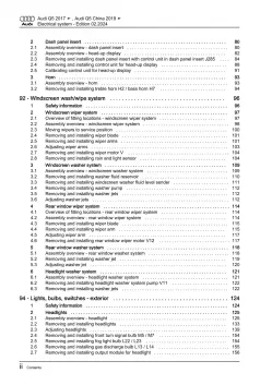 Audi Q5 type FY 2016-2020 electrical system repair workshop manual eBook