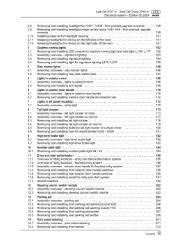 Audi Q5 type FY 2016-2020 electrical system repair workshop manual eBook